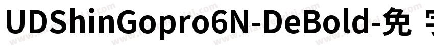 UDShinGopro6N-DeBold字体转换