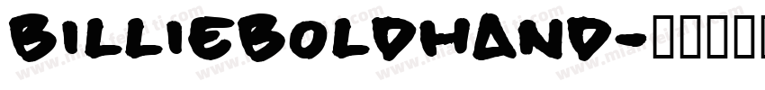 billieBoldHand字体转换