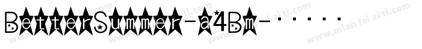 BetterSummer-a4Bm字体转换