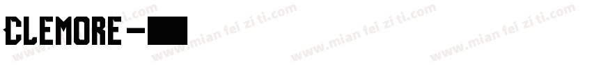 Clemore字体转换