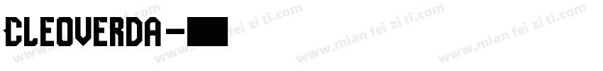 Cleoverda字体转换