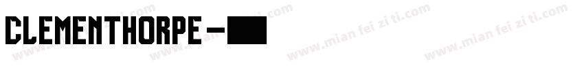 clementhorpe字体转换