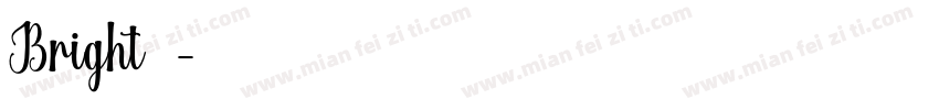 Bright字体字体转换