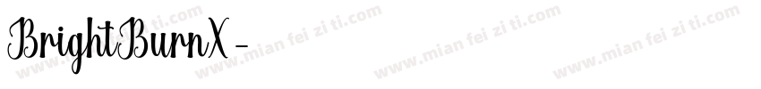 BrightBurnX字体转换