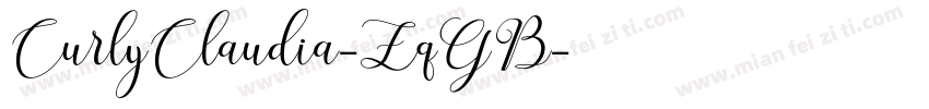 CurlyClaudia-ZqGB字体转换