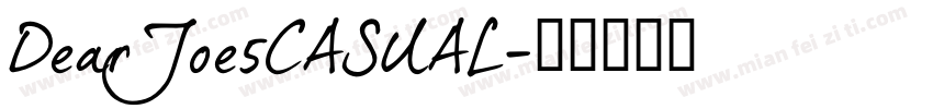 DearJoe5CASUAL字体转换