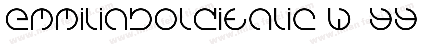 EmmiliaBoldItalic-W7yY字体转换