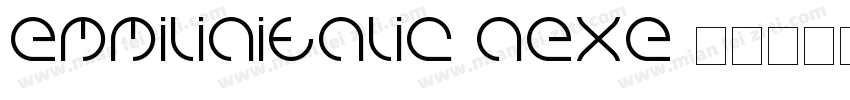 EmmiliaItalic-aexE字体转换