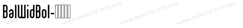 BalWidBol字体转换