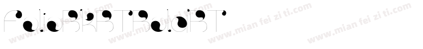 FolioBkBTBoldBT字体转换