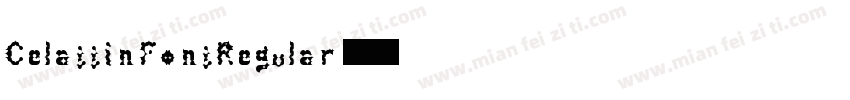 CelattinFontRegular字体转换