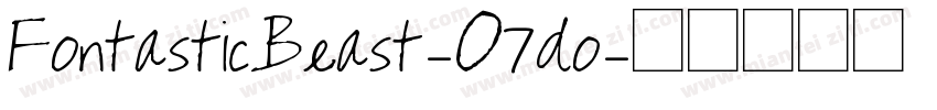 FontasticBeast-O7do字体转换