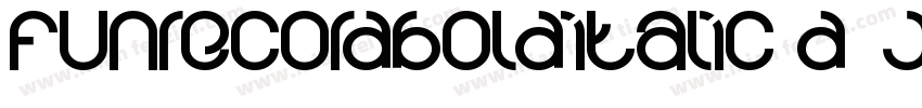 FunrecordBoldItalic-D4jD字体转换