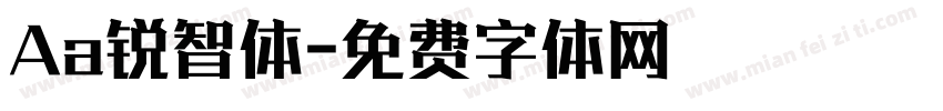 Aa锐智体字体转换
