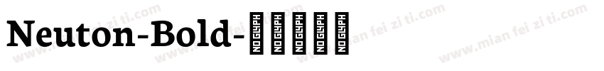 Neuton-Bold字体转换