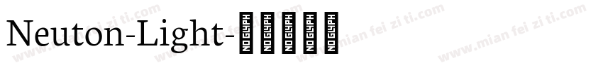Neuton-Light字体转换