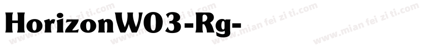 HorizonW03-Rg字体转换