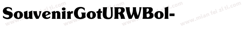SouvenirGotURWBol字体转换