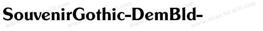 SouvenirGothic-DemBld字体转换