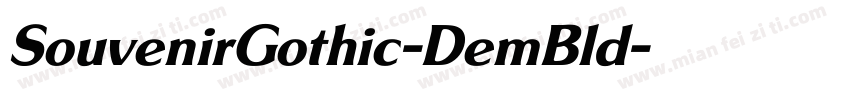 SouvenirGothic-DemBld字体转换