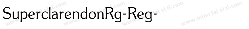SuperclarendonRg-Reg字体转换