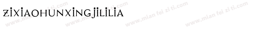zixiaohunxingjililia字体转换