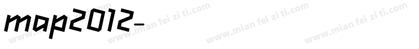 map2012字体转换