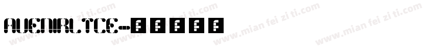 AVENIRLTCE字体转换