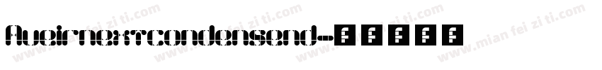 Aveirnextcondensend字体转换