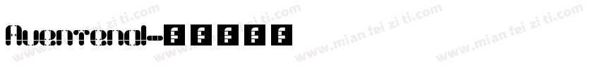 Aventenal字体转换