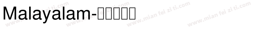 Malayalam字体转换
