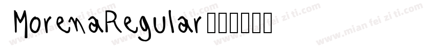 MorenaRegular字体转换