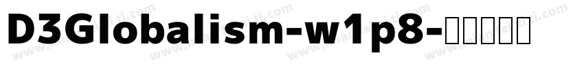 D3Globalism-w1p8字体转换