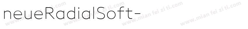neueRadialSoft字体转换