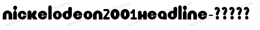 Nickelodeon2001Headline字体转换