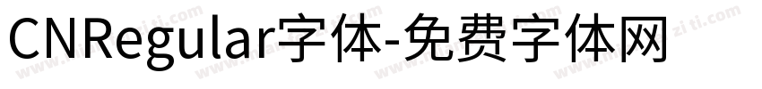 CNRegular字体字体转换