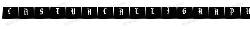 CastyaCalligraphy-Wy字体转换