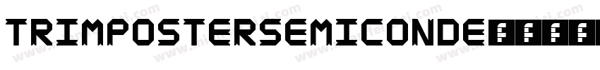 TrimPosterSemiConde字体转换