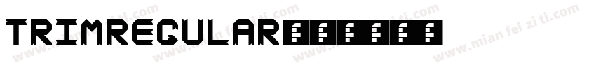TrimRegular字体转换