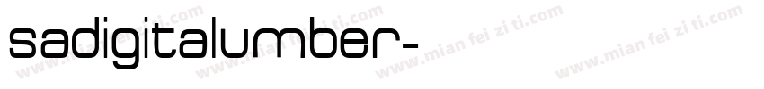 sadigitalumber字体转换