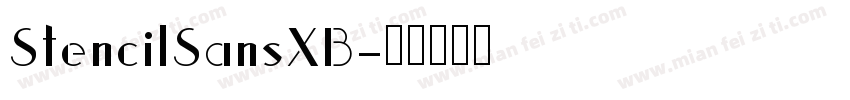 StencilSansXB字体转换