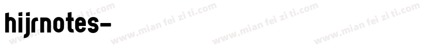 hijrnotes字体转换