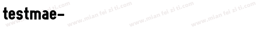 testmae字体转换