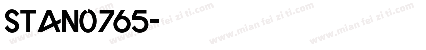 stan0765字体转换