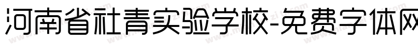 河南省社青实验学校字体转换