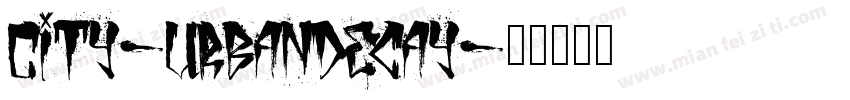 City-UrbanDecay字体转换
