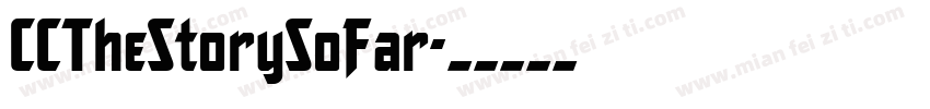CCTheStorySoFar字体转换