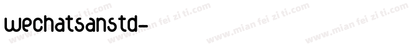 wechatsanstd字体转换
