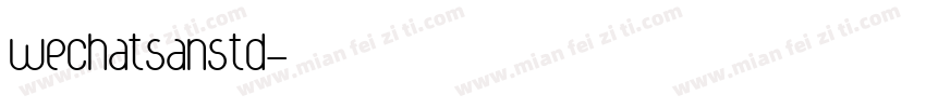 wechatsanstd字体转换