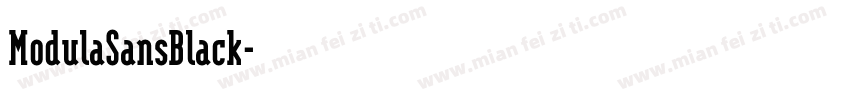 ModulaSansBlack字体转换